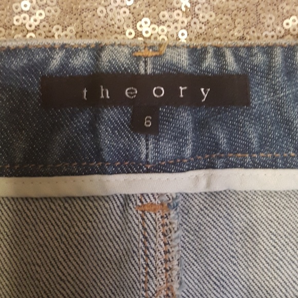 THEORY DENIM SKIRT - Picture 2 of 6